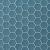 Hexa 31,6x31,6x0,4 Cadet Blue Mat