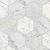 World 25,9x29,9x0,8 Hexagon Text White