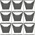 Faces 12,5x12,5x2,4 S4 Plata