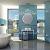Valencia 27,8x32,5x0,5 Turquoise Matt + Glossy Glass Recycled Hexagon