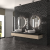 Valencia 27,8x32,5x0,5 Black Matt + Glossy Glass Recycled Hexagon