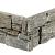 Hoekstuk Stonepanel Rustic Grey slate  15x60x3/4