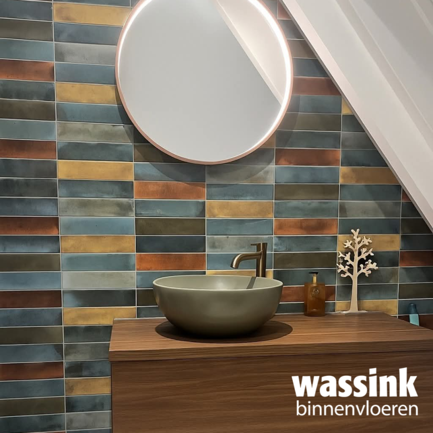 Kleur in de badkamer?