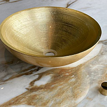 Waskom Rond 40x40x17cm Goud