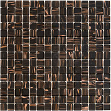 Amsterdam 32,2x32,2x0,4 Brass Golden Vein Glass Gold Serie Square