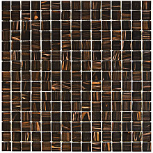 Amsterdam 32,2x32,2x0,4 Brown Golden Vein Glass Gold Serie Square