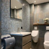 Amsterdam 32,2x32,2x0,4 Cyaan Golden Vein Glass Gold Serie Square