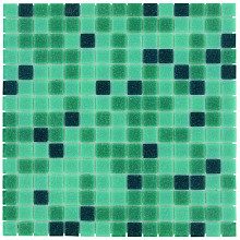 Amsterdam 32,2x32,2x0,4 Green mix Soft Grain Glass Basic Serie Square
