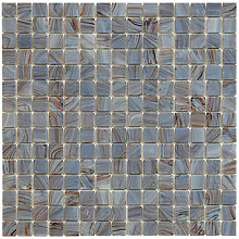 Amsterdam 32,2x32,2x0,4 Medium Grey Golden Vein Glass Gold Serie Square