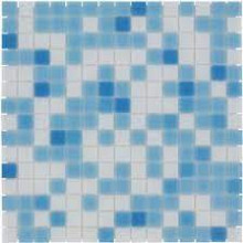 Amsterdam 32,2x32,2x0,4 Light Blue mix Soft Grain Glass Basic Serie Square