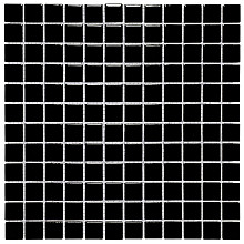 Barcelona 30x30x0,6 Black Glossy Porcelain Glazed Square