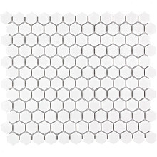Barcelona 26x30x0,3 Extra White Glossy Porcelain Glazed Hexagon