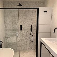 Barcelona 28,1x32,5x0,6 Carrara White Matt Porcelain Printed Hexagon