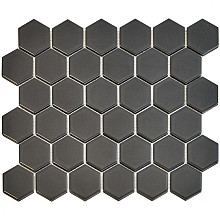 Barcelona 28,1x32,5x0,6 Grey Matt Porcelain Glazed Hexagon
