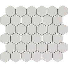 Barcelona 28,1x32,5x0,6 White Matt Porcelain Glazed Hexagon