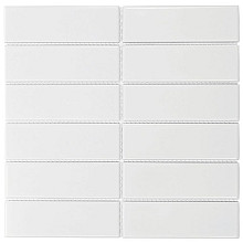 Barcelona 29,1x29,7x0,65 White Glossy Porcelain Glazed Rectangle