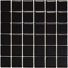 Barcelona 30,9x30,9x0,6 Black Glossy Porcelain Glazed Square