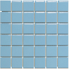 Barcelona 30,9x30,9x0,6 Blue Glossy Porcelain Glazed Square