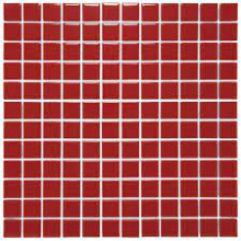 Barcelona 30x30x0,6 Red Glossy Porcelain Glazed Square