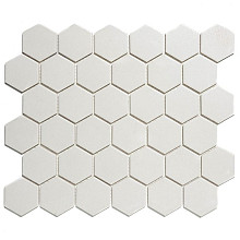 London 28,1x32,5x0,6 Super White R11 Porcelain Unglazed Hexagon
