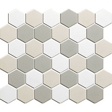 London 28,1x32,5x0,6 White mix R11 Porcelain Unglazed Hexagon