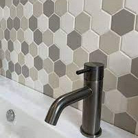 London 28,1x32,5x0,6 White mix R11 Porcelain Unglazed Hexagon