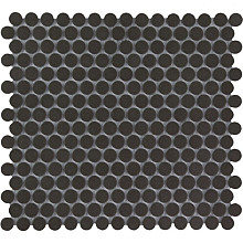 London 31,5x29,4x0,55 Black R11 Porcelain Unglazed Round