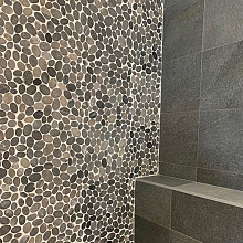 Natural Stone 30,5x30 Grey Not impregnated Marble Pebbles
