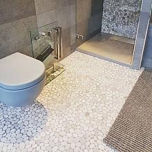 Natural Stone 30,5x30 Ivory Not impregnated Marble Pebbles