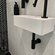 Paris 24,7x31,8x0,6 Black Matt Porcelain Glazed Herringbone
