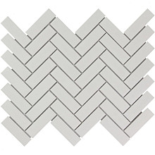 Paris 24,7x31,8x0,6 White Matt Porcelain Glazed Herringbone