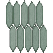Paris 25,8x31,3x0,65 Green Grey Glossy Porcelain Glazed Picket