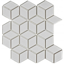 Paris 26,6x30,5x0,6 White Glossy Porcelain Glazed Cubic