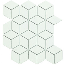 Paris 26,6x30,5x0,6 White Matt Porcelain Glazed Cubic