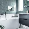 Paris 29,1x29,6x0,65 Green Grey Glossy Porcelain Glazed Rectangle
