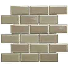 Paris 29,1x29,6x0,65 Taupe Glossy Porcelain Glazed Rectangle