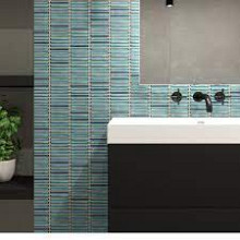 Sevilla 28,2x30,8x0,8 Azure Blue speckle Glossy Porcelain Glazed Mini Finger