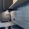 Sevilla 29,6x29,9x0,8 Blue-Grey Glossy Porcelain Glazed Finger
