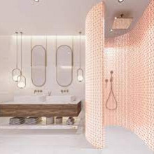 Sevilla 30x30x0,6 Pink Glossy Porcelain Glazed Oval Finger