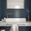 Valencia 27,8x32,5x0,5 Blue Matt Glass Recycled Hexagon
