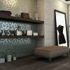 Valencia 27,8x32,5x0,5 Khaki Matt + Glossy Glass Recycled Hexagon