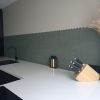Valencia 27,8x32,5x0,5 Matt Khaki Matt Glass Recycled Hexagon