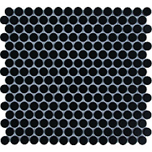 Venice – Pennyround 31,5x29,4x0,55 Black Glossy Porcelain Glazed Round