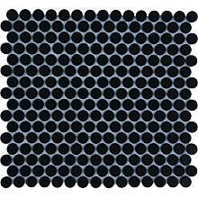 Venice – Pennyround 31,5x29,4x0,55 Black Matt Porcelain Glazed Round