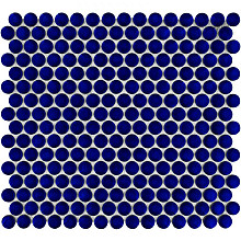 Venice – Pennyround 31,5x29,4x0,55 Cobalt Blue Glossy Porcelain Glazed Round
