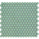 Venice – Pennyround 31,5x29,4x0,55 Light Green Glossy Porcelain Glazed Round