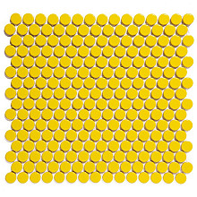 Venice – Pennyround 31,5x29,4x0,55 Yellow Glossy Porcelain Glazed Round