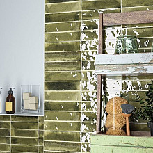 Jazba 6x24,6x0,8 Olive Brillo