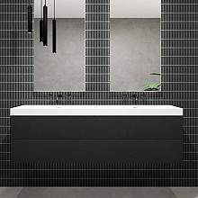 Sevilla 28,2x30,8x0,8 Black Glossy Porcelain Glazed Mini Finger