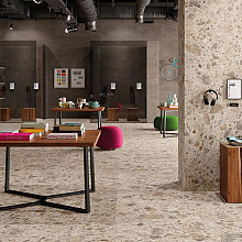 Composite 120x120x0,9 Sand Mat Terrazzo